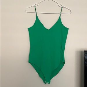 Green bodysuit NEVER WORN!